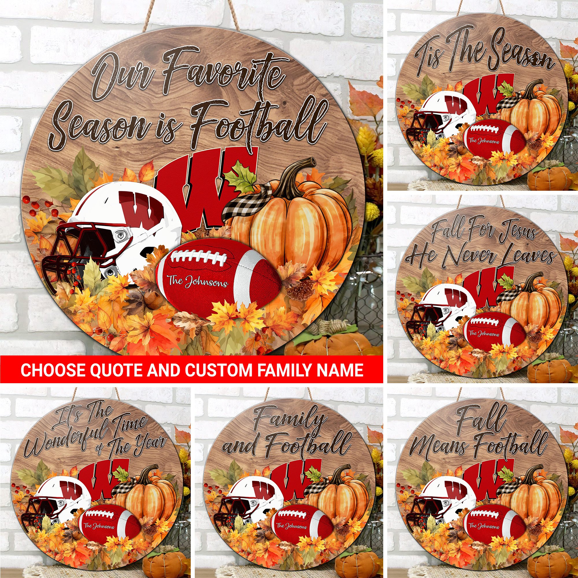 Wisconsin Badgers Shape Wooden Sign Custom Your Family Name And Choose Your Quotes, Sport Sign, Sport Gifts For Fan, Home Decorations EHIVM-59971